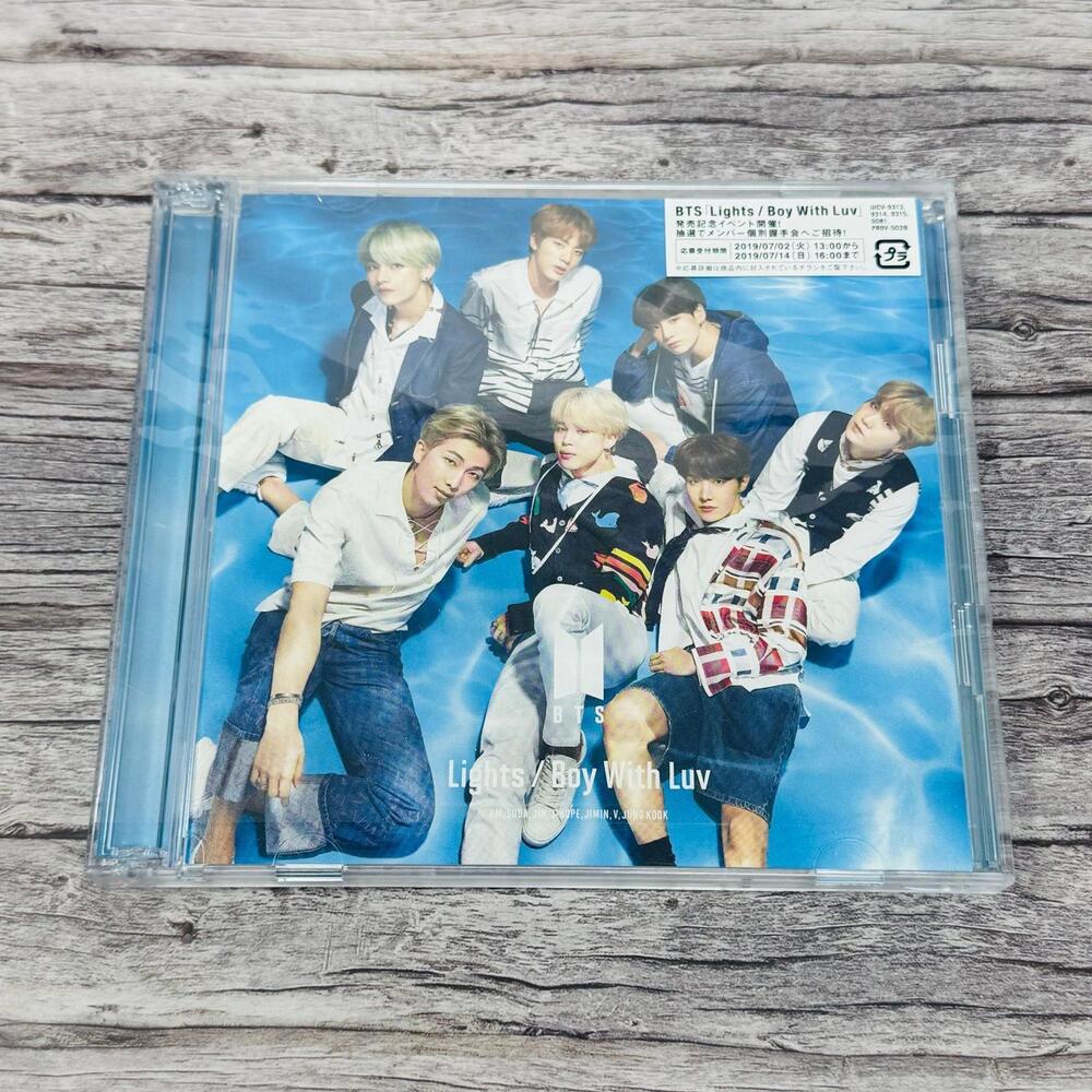 BTS K-Pop Boy With Luv & Lights Blue Album CD Japan Import US Seller